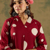 Dhiyona IE Printed V-Neck Pure Cotton Tunic With Trouser