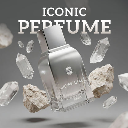 Ajmal Silver Shade Perfume Fresh Citrus Woody Musk Scent Luxury Giftset