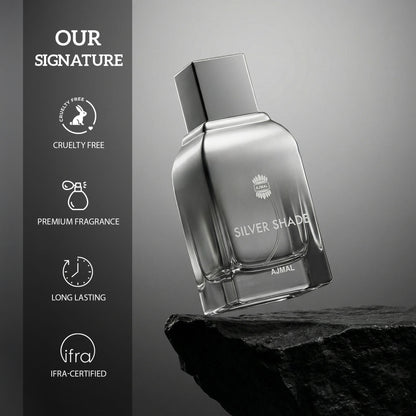 Ajmal Silver Shade Perfume Fresh Citrus Woody Musk Scent Luxury Giftset