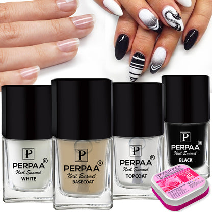 PERPAA Beauty Trendy Quick Dry Nail Polish - Set of 5