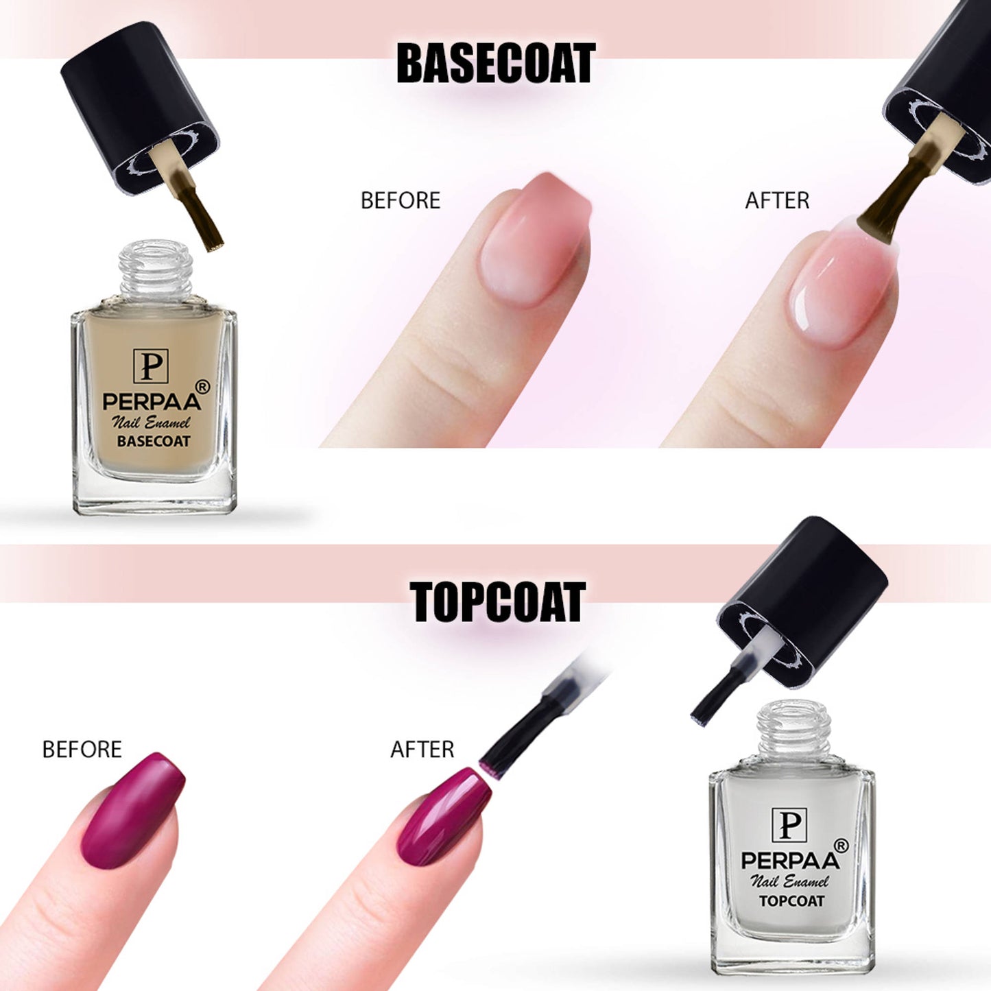 PERPAA Beauty Trendy Quick Dry Nail Polish - Set of 5