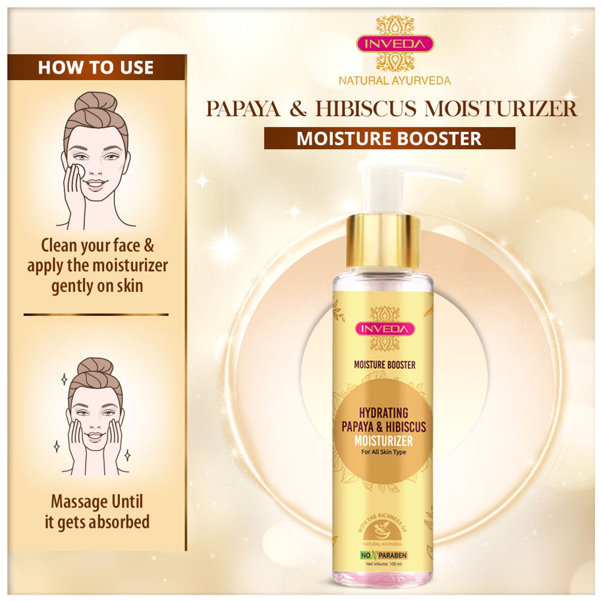 Inveda Papaya & Hibiscus Moisturizer