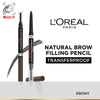 L'Oreal Paris Infallible 24H Brow Filling Triangular Pencil - 1.0 Ebony