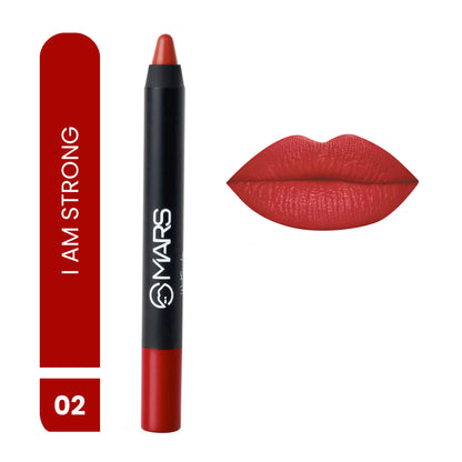 MARS Won't Smudge Won't Budge Lip Crayon - I Am Strong