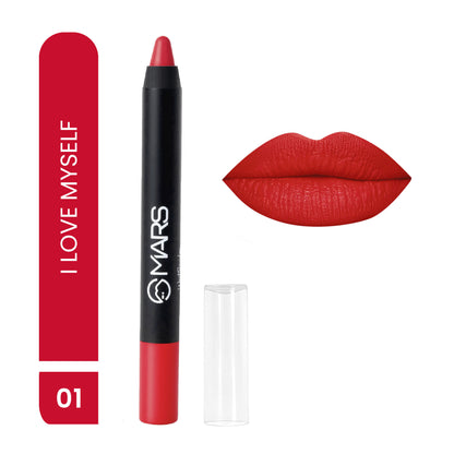 MARS Won't Smudge Won't Budge Lip Crayon - I Love Myself