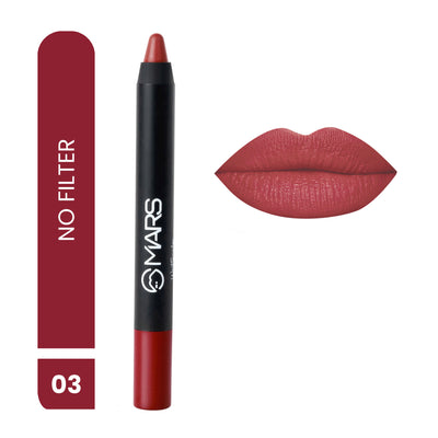 MARS Won't Smudge Won't Budge Lip Crayon - No Filter