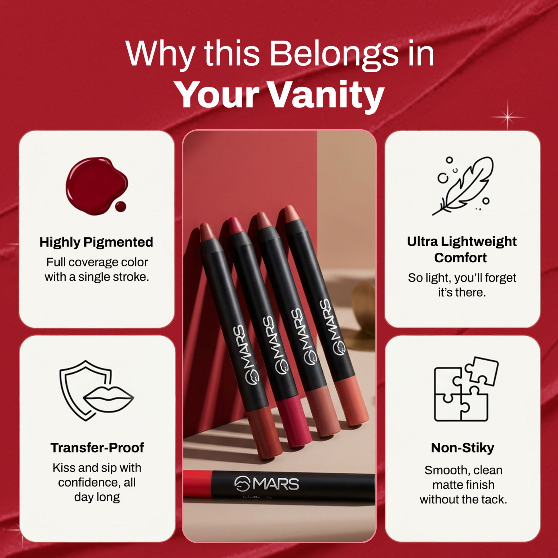 MARS Won't Smudge Won't Budge Lip Crayon - I Have Got This