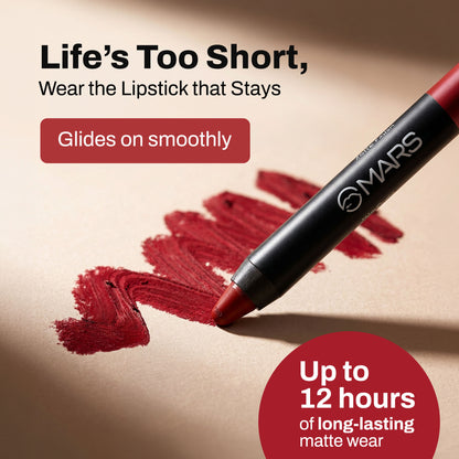 MARS Won't Smudge Won't Budge Lip Crayon - I Am Relentless