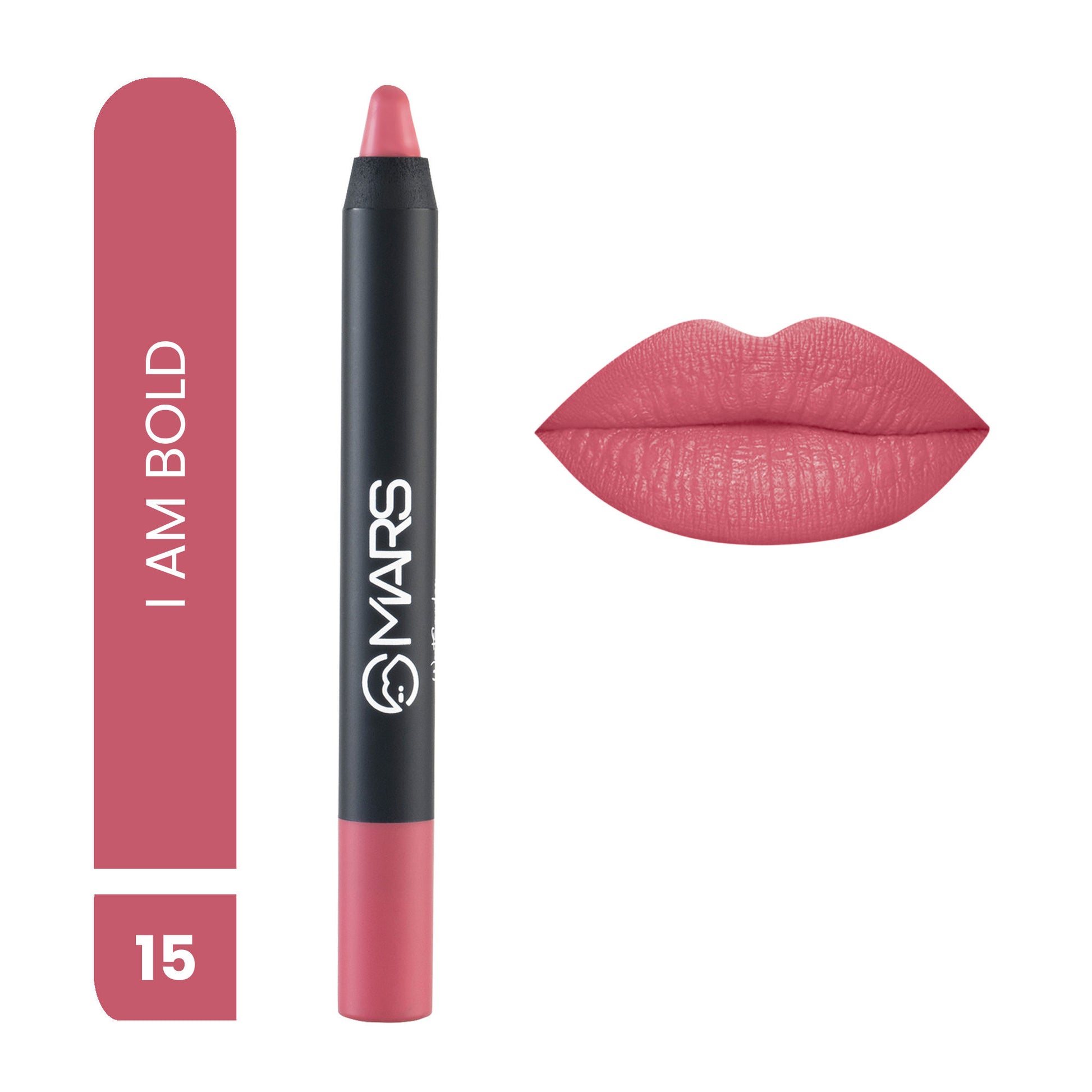 MARS Won't Smudge Won't Budge Lip Crayon - I Am Bold