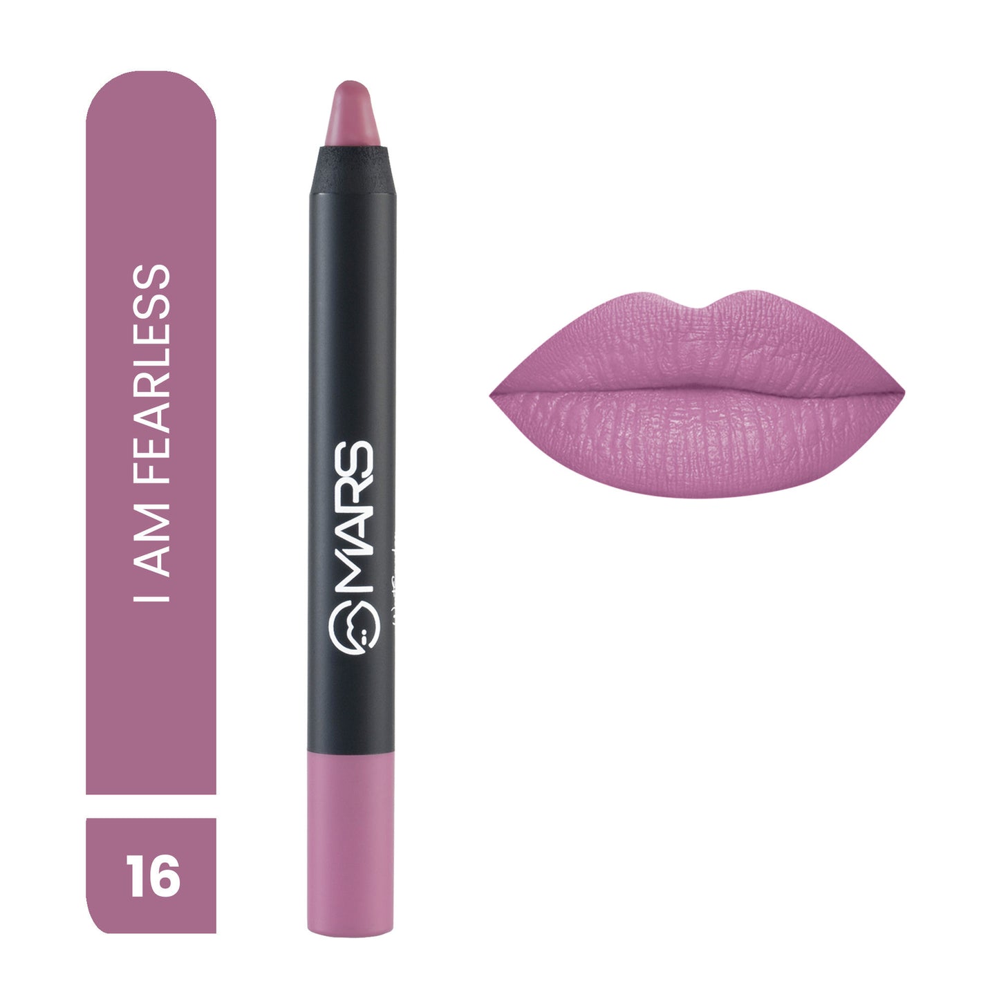 MARS Won't Smudge Won't Budge Lip Crayon - I Am Fearless