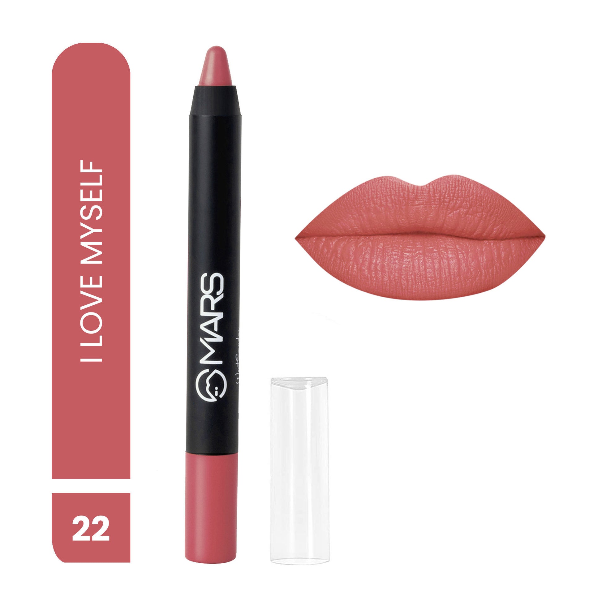 MARS Won't Smudge Won't Budge Lip Crayon - I Am Romantic