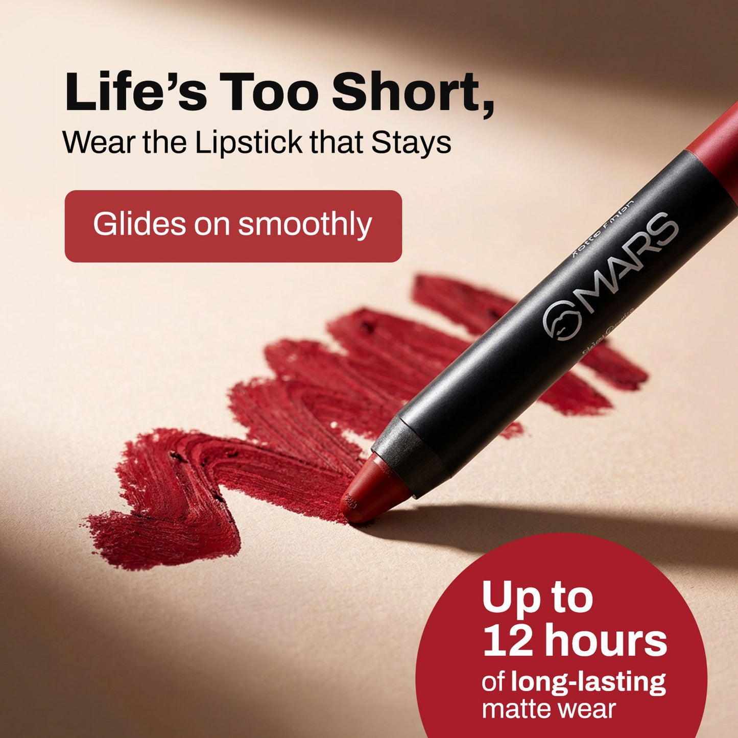 MARS Won't Smudge Won't Budge Lip Crayon - I Am Romantic