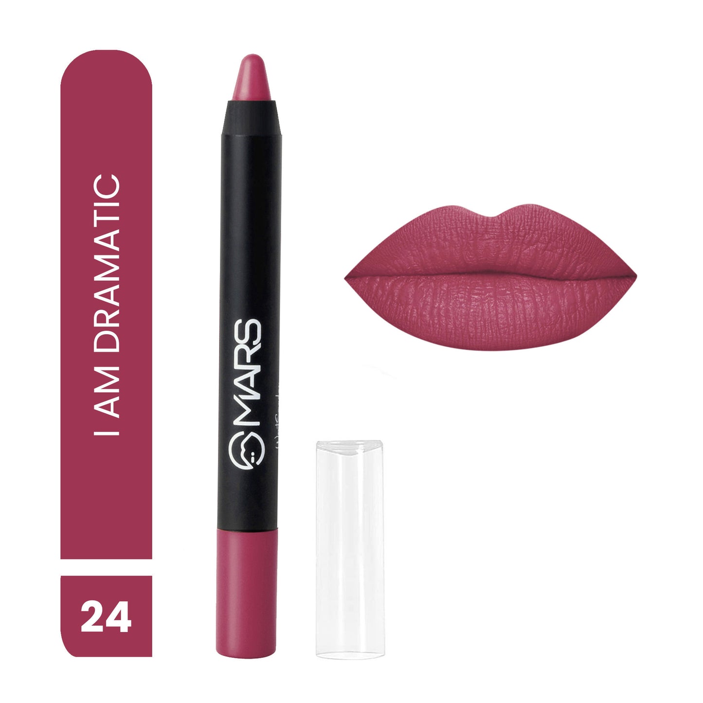 MARS Won't Smudge Won't Budge Lip Crayon - I Am Dramatic