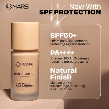 MARS SPF50 PA++++ High Coverage Liquid Foundation - 5