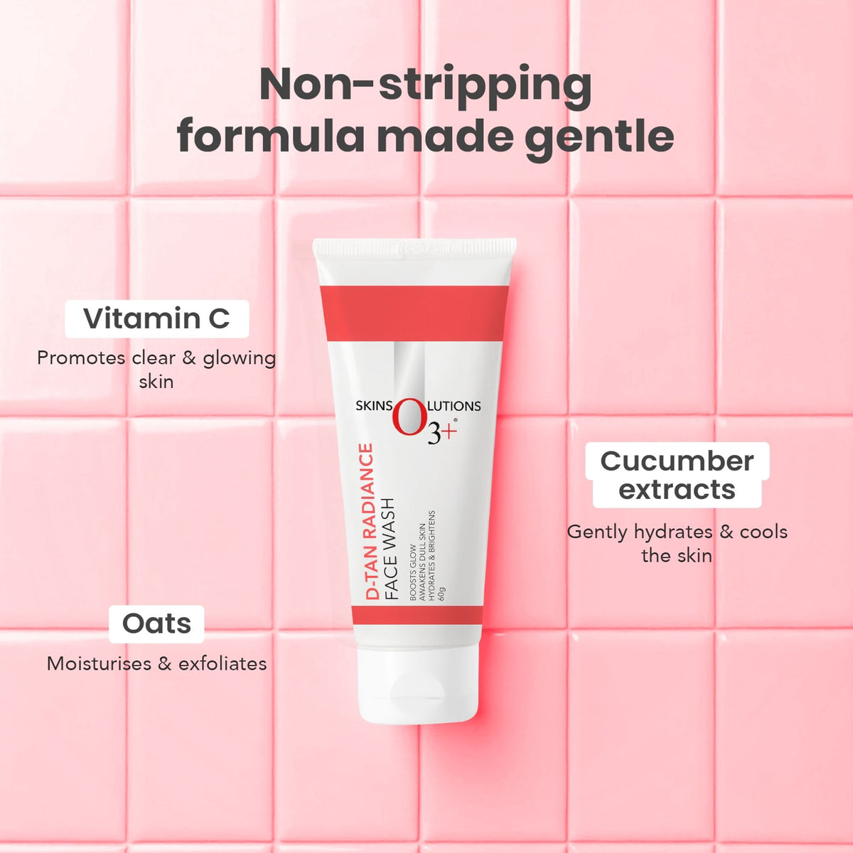 O3+ Dtan Face Wash For De Tan And Radiance