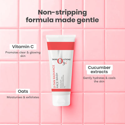 O3+ Dtan Face Wash For De Tan And Radiance