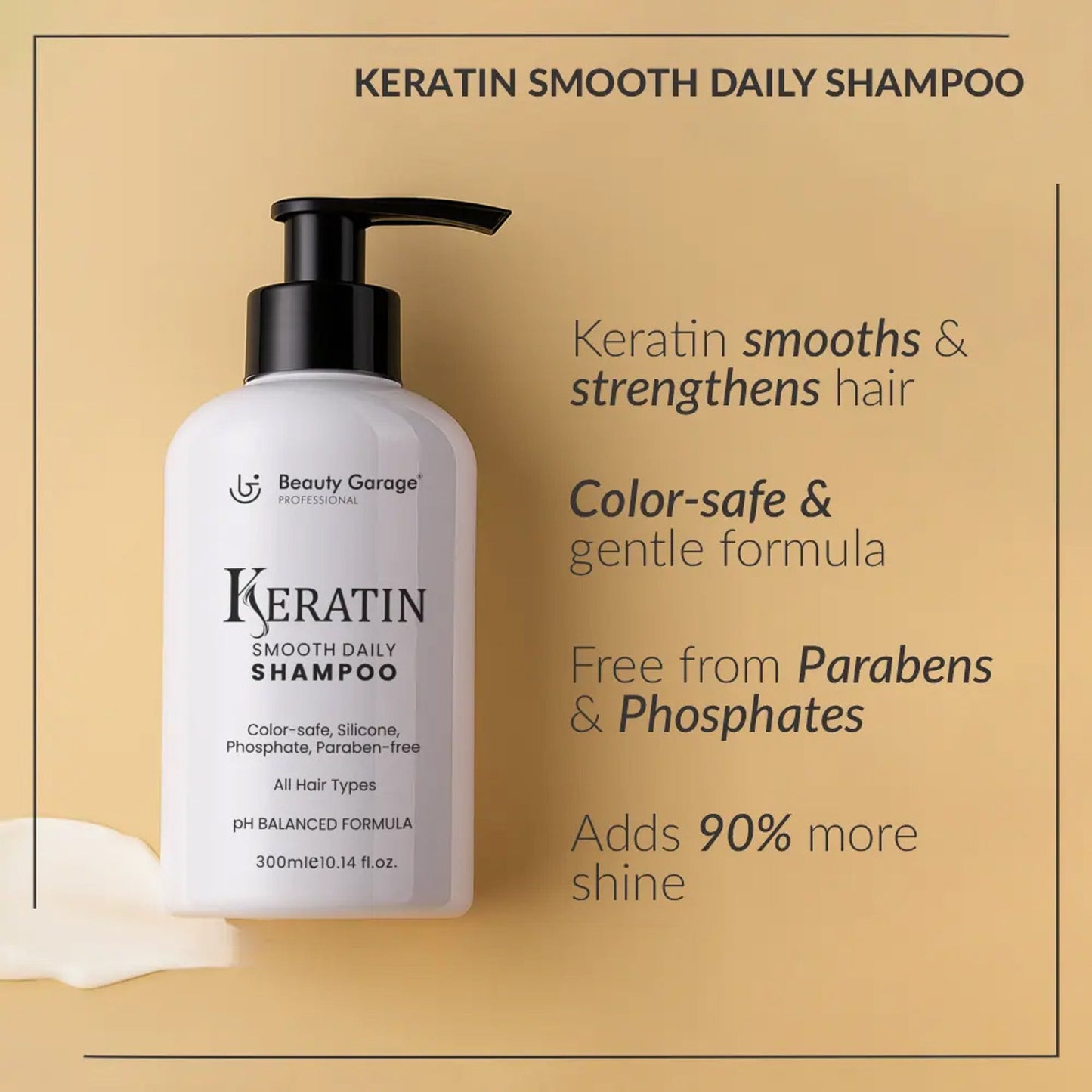 Beauty Garage Keratin Smooth Daily Shampoo