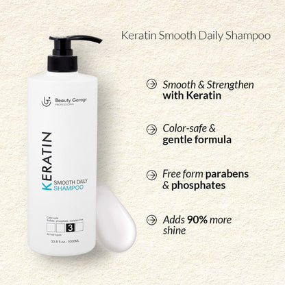 Beauty Garage Keratin Smooth Daily Shampoo