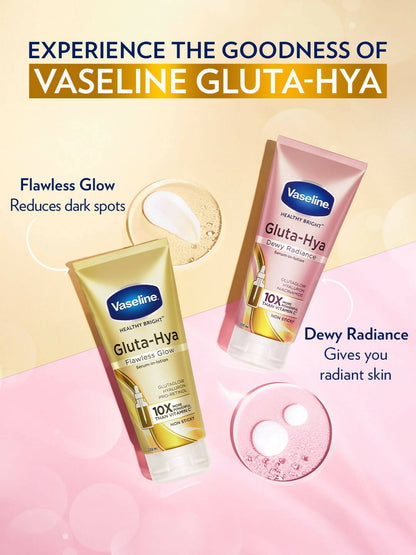 Vaseline Gluta Hya Serum-in-Lotion - Dewy Radiance & Flawless Glow Combo - Indyancart