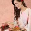 Dhiyona IE Women Floral Printed Regular Linen Kurta with Trousers & With Dupatta
