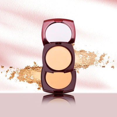 Matt look True Cover Super Blendable Compact Powder - Warm Beige