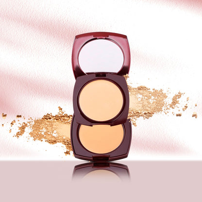 Matt look True Cover Super Blendable Compact Powder - Warm Beige