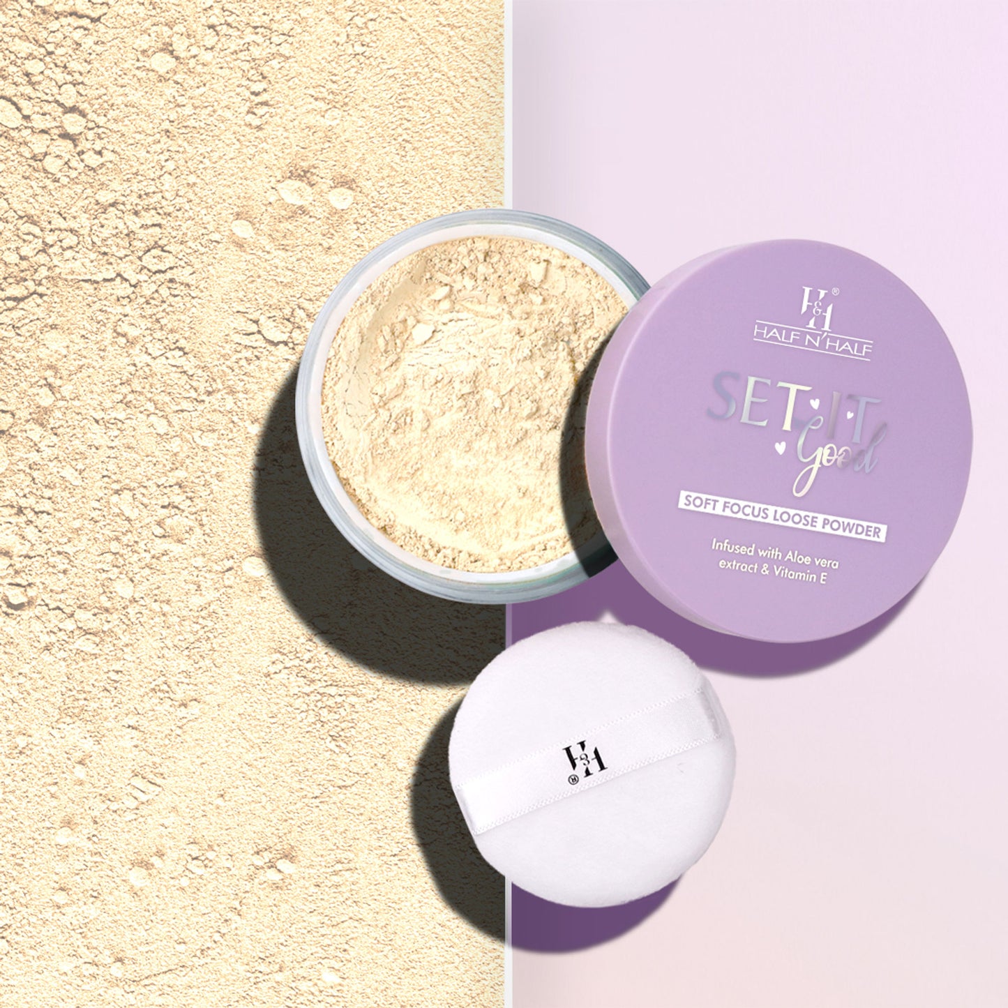 Half N Half Set It Good Soft Focus Loose Powder - Banana