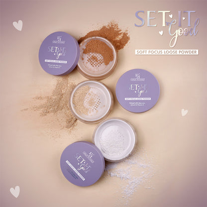 Half N Half Set It Good Soft Focus Loose Powder - Banana
