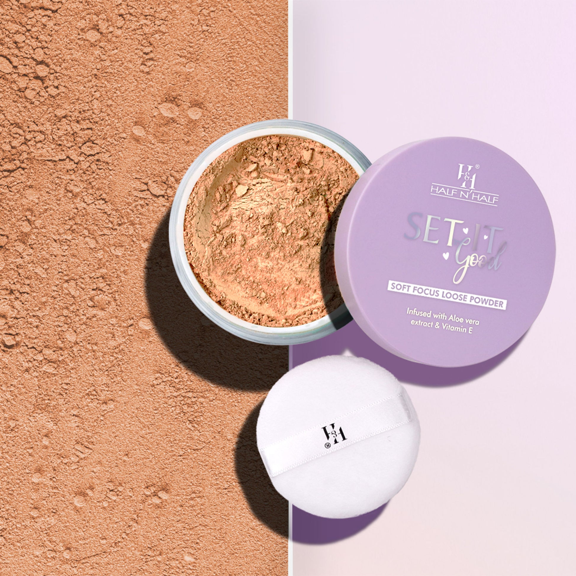 Half N Half Set It Good Soft Focus Loose Powder - Medium