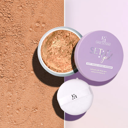 Half N Half Set It Good Soft Focus Loose Powder - Medium