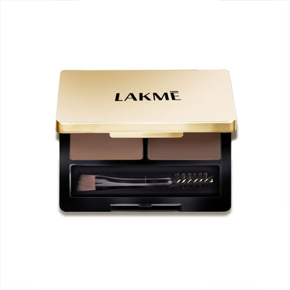 Lakme Facelift Brow Sculpt Palette With Dual Applicator, Natural Matte Finish