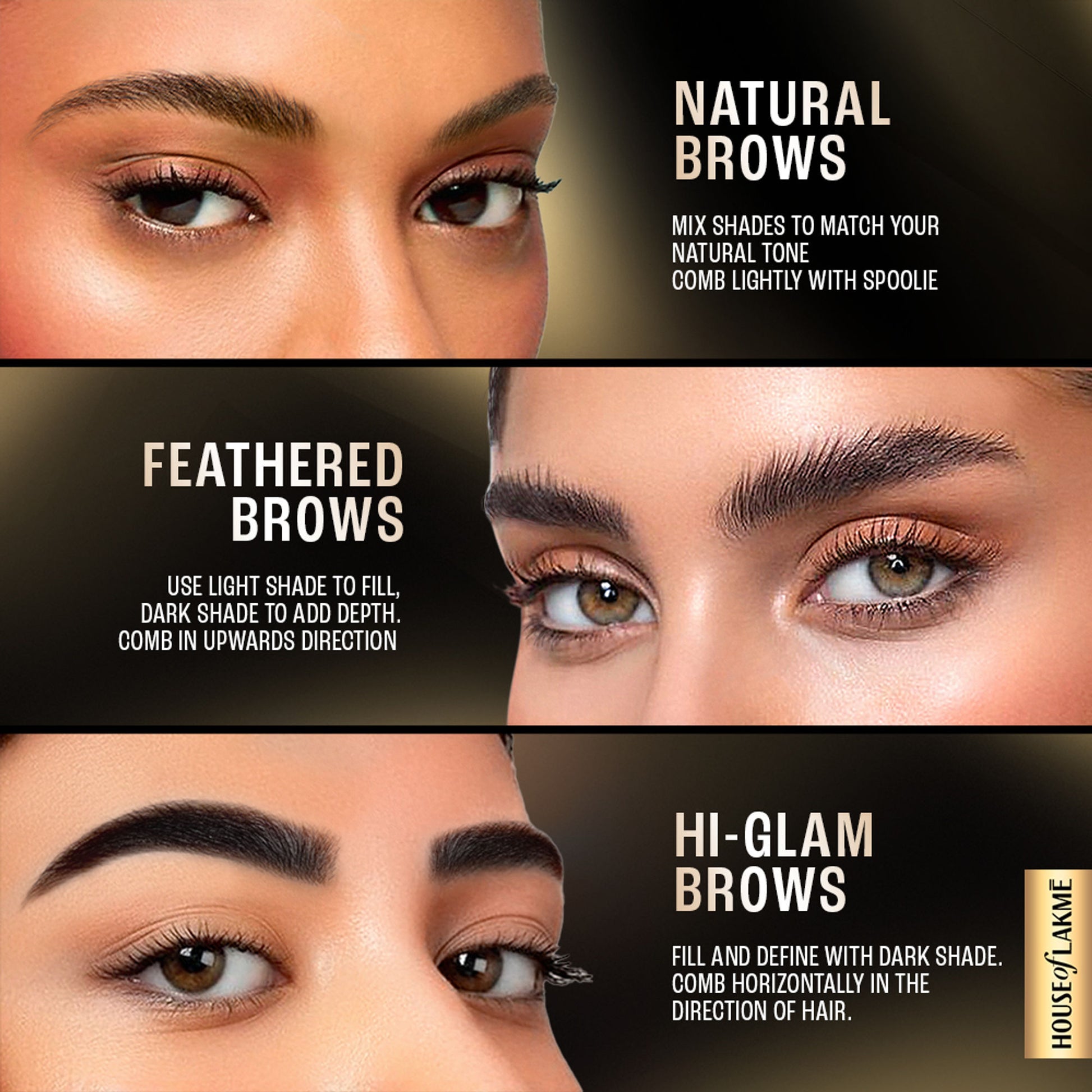 Lakme Facelift Brow Sculpt Palette With Dual Applicator, Natural Matte Finish