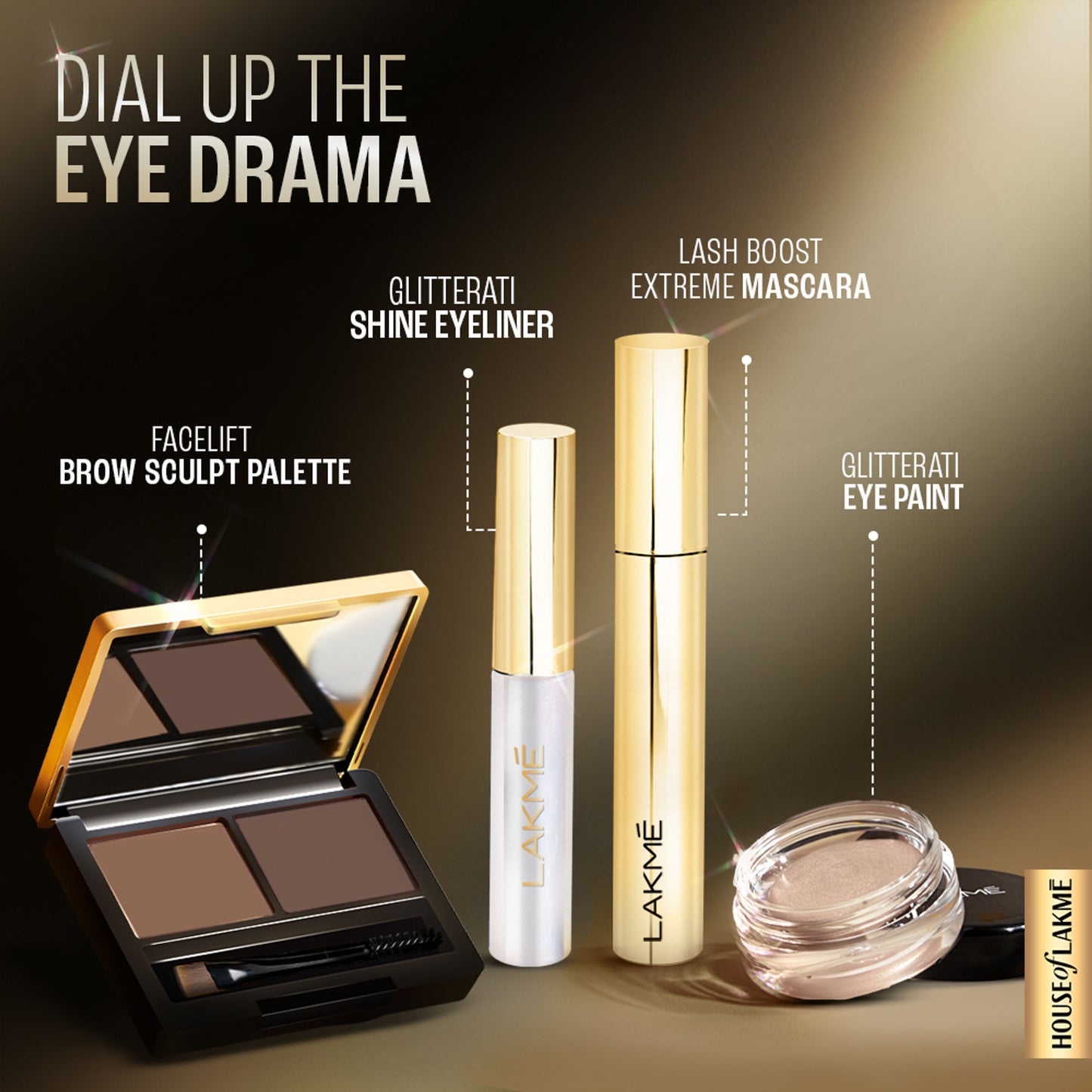 Lakme Facelift Brow Sculpt Palette With Dual Applicator, Natural Matte Finish