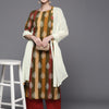 Dhiyona IE Women Green Floral Printed Kurta with Trousers & With Dupatta