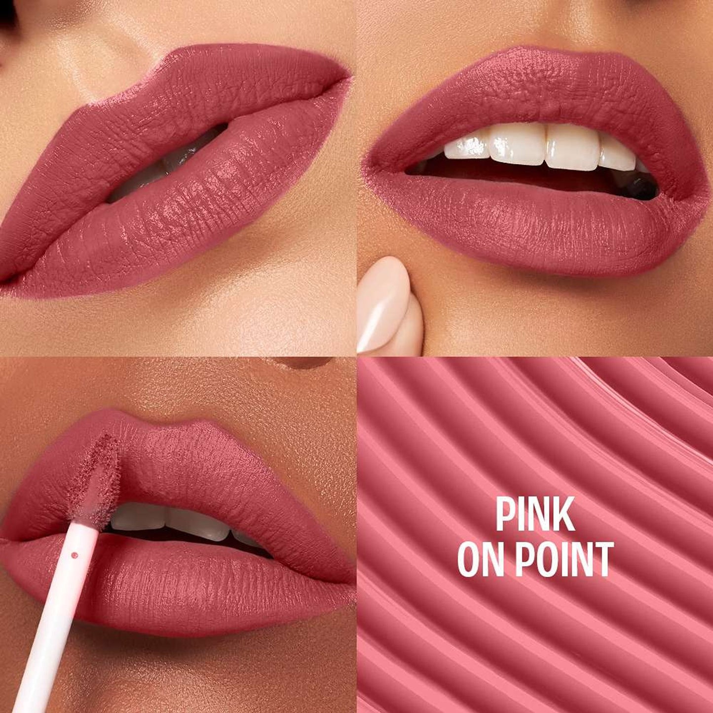 Lakme 9To5 Hya Matte Liquid Lipstick - Pink On Point