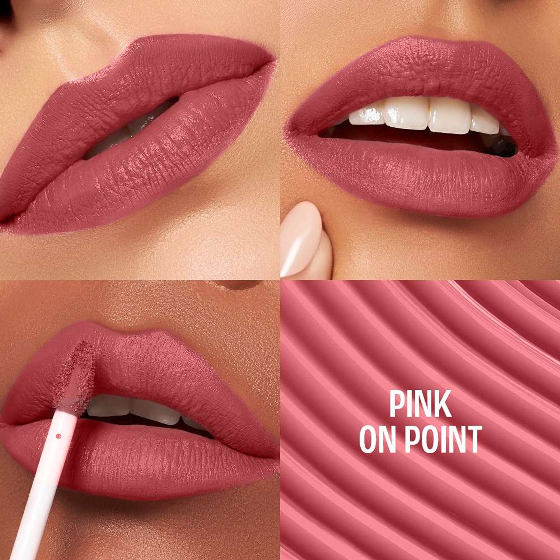 Lakme 9To5 Hya Matte Liquid Lipstick - Pink On Point
