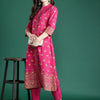 Dhiyona IE Ethnic Motifs Printed Pure Cotton Kurta with Trousers