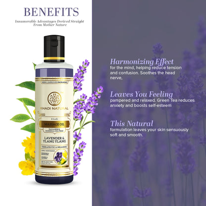 Khadi Natural Lavender & Ylang Ylang Body Wash SLS & Paraben Free