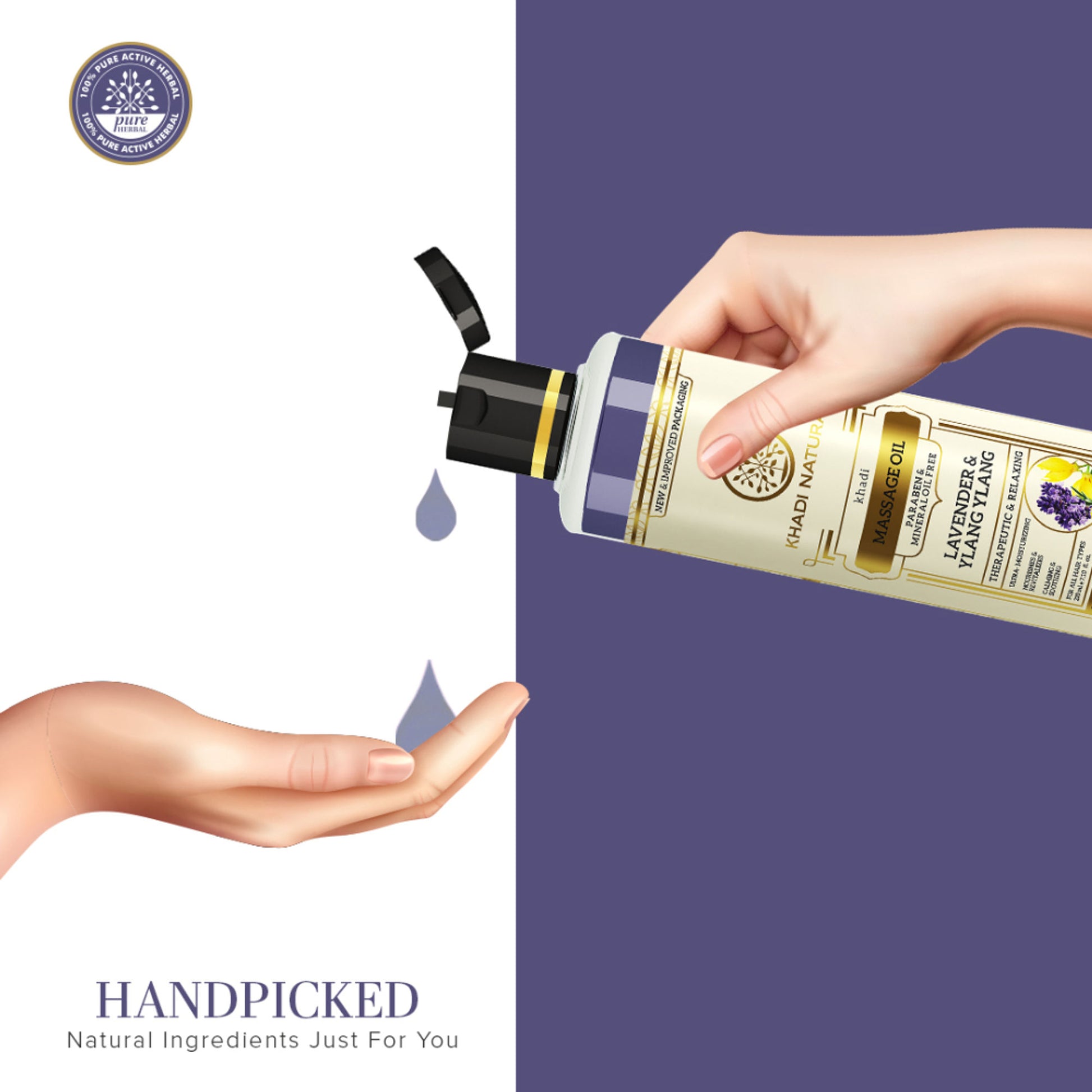Khadi Natural Lavender & Ylang Ylang Body Wash SLS & Paraben Free
