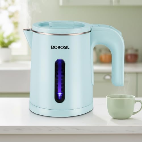 Borosil Eva Cool Touch Stainless Steel Electric Kettle 600 ml
