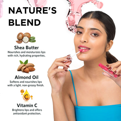 Orgatre Lip Gloss Fuller Plumped Lips With Instant Shine & Glossy Finish - Warm Shores