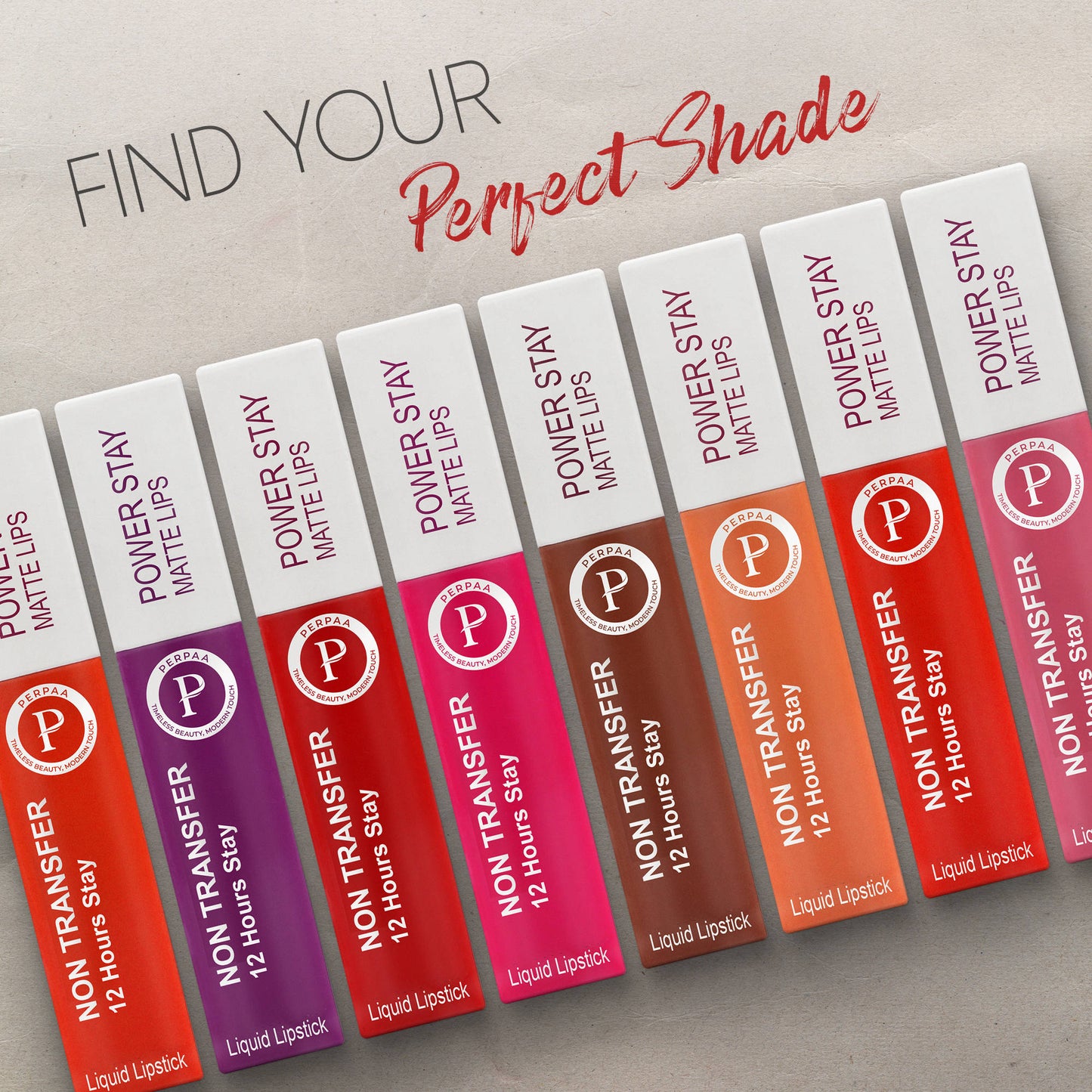 PERPAA Beauty Power Stay Matte Liquid Lipstick - Set Of 2 - Darkredmaroon
