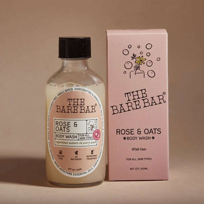 THE BARE BAR Rose And Oats Body Wash
