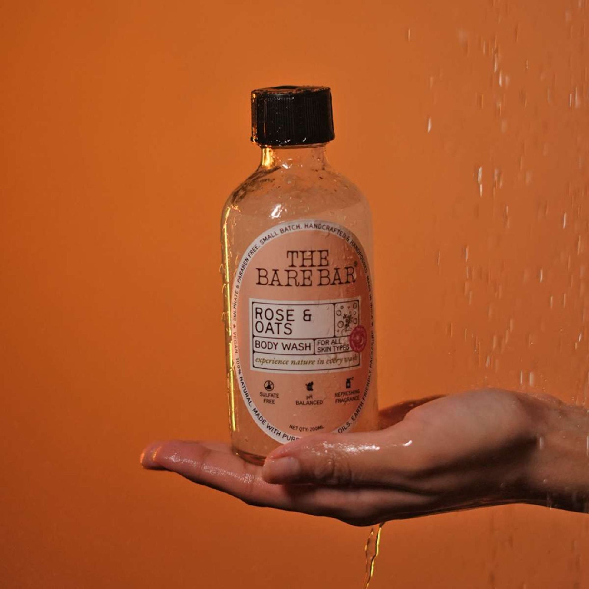THE BARE BAR Rose And Oats Body Wash