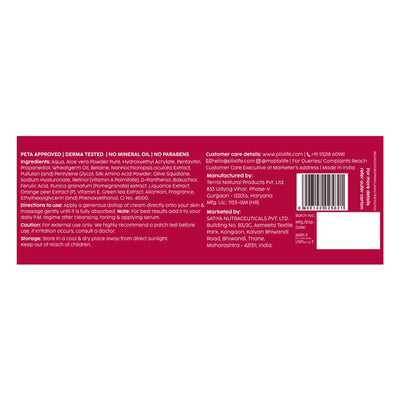 Plix 1.20% Retinol & 1% Bakuchi Oil Pomegranate Anti Ageing Night Cream, Reduce Fine Line & Wrinkles