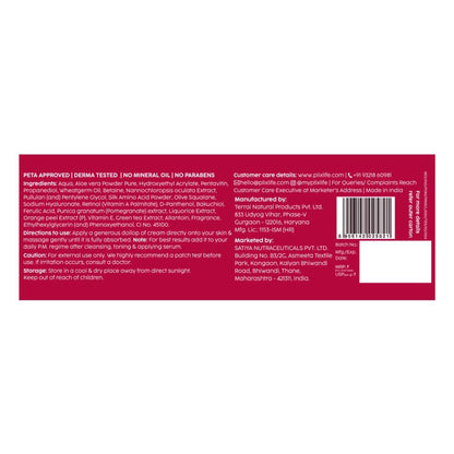 Plix 1.20% Retinol & 1% Bakuchi Oil Pomegranate Anti Ageing Night Cream, Reduce Fine Line & Wrinkles