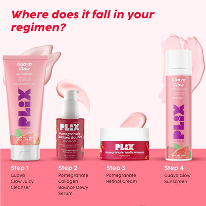 Plix 1.20% Retinol & 1% Bakuchi Oil Pomegranate Anti Ageing Night Cream, Reduce Fine Line & Wrinkles