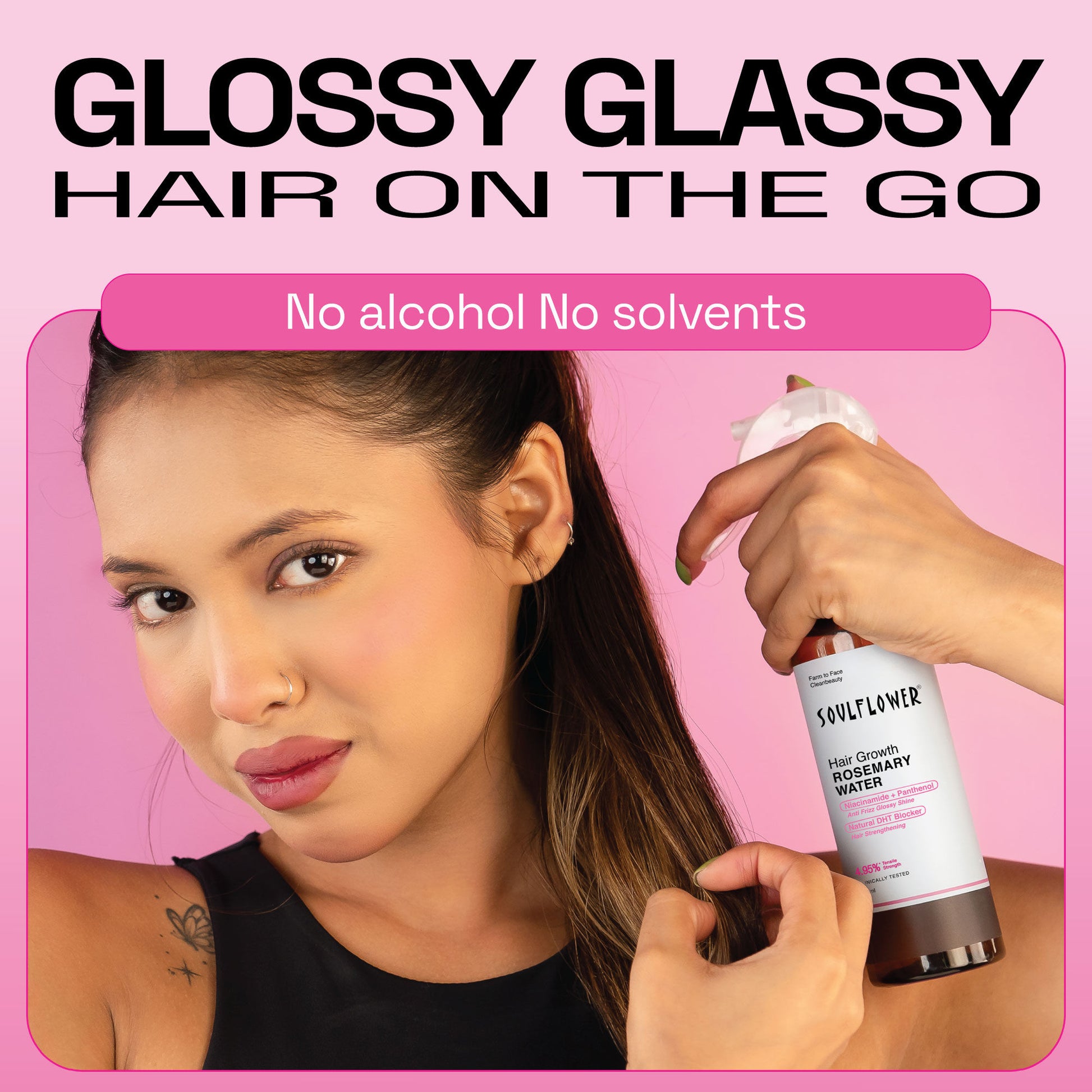 Soulflower Rosemary Water Hair Serum Spray