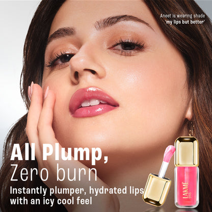 Lakme 9to5 HyaGloss Powerplump Lip Oil - Clear Goals