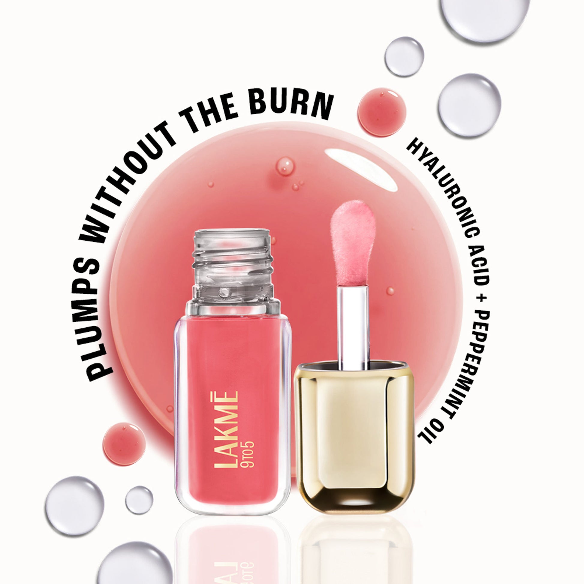 Lakme 9to5 HyaGloss Powerplump Lip Oil - Powersuit Pink